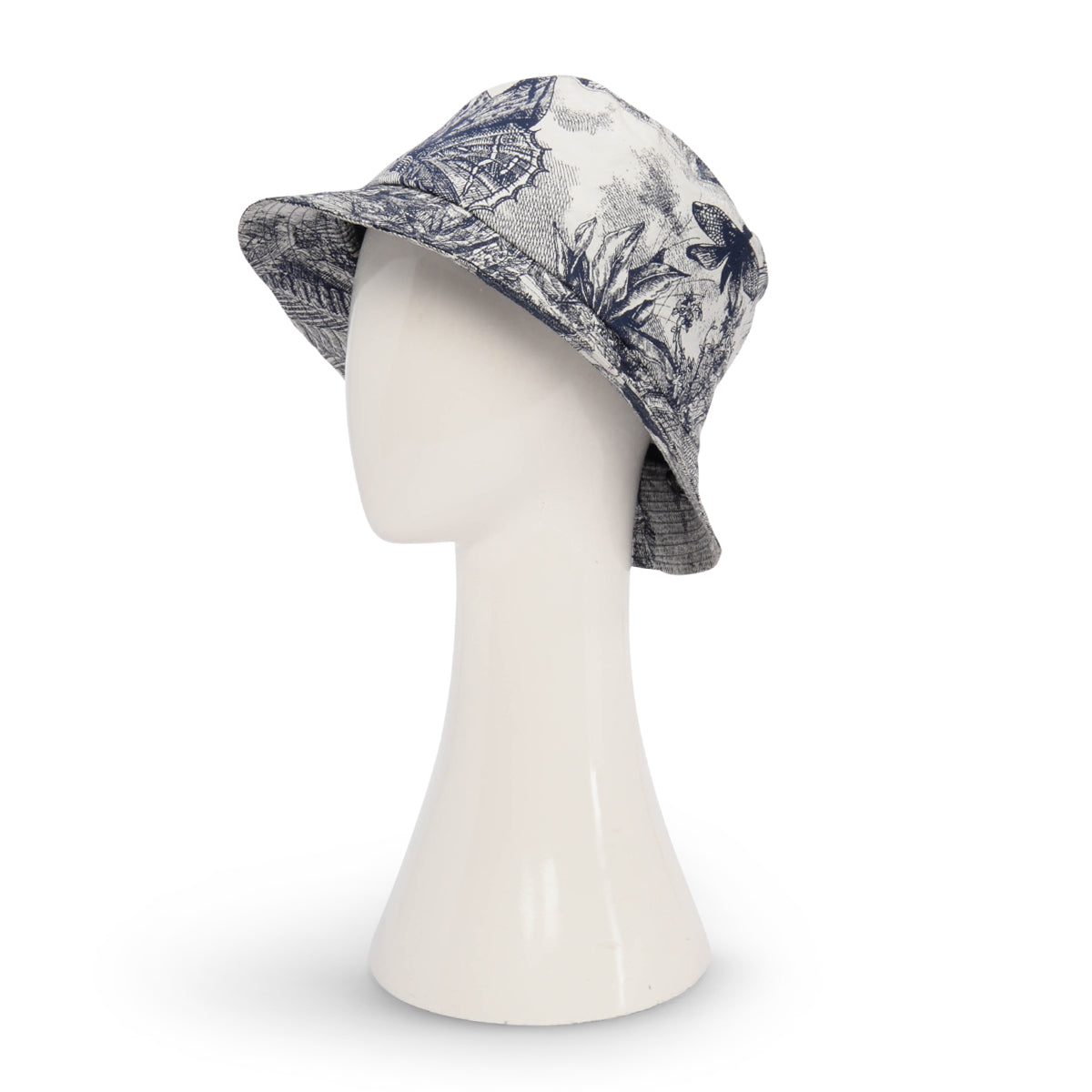 Dior Navy Nylon Toile de Jouy Bucket Hat