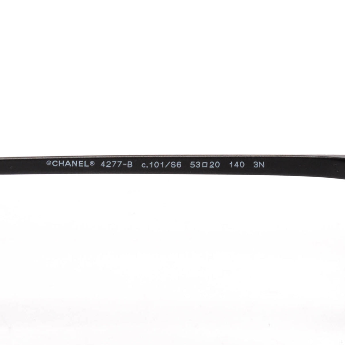 Chanel Black Crystal Square Frame Sunglasses