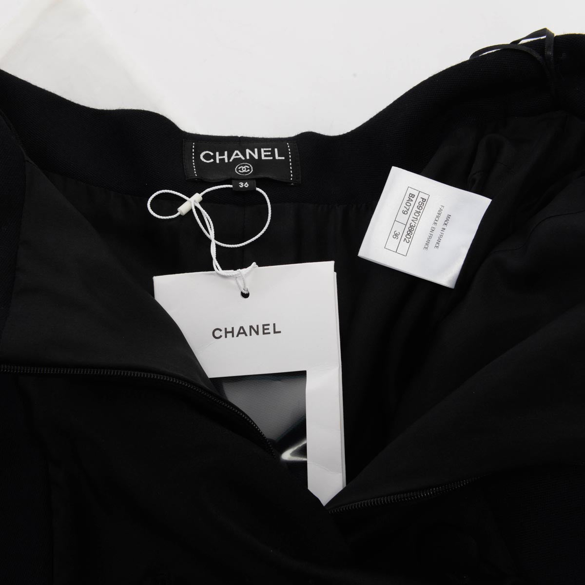 Chanel Dark Navy Wool High Rise Sailor Pants FR 36