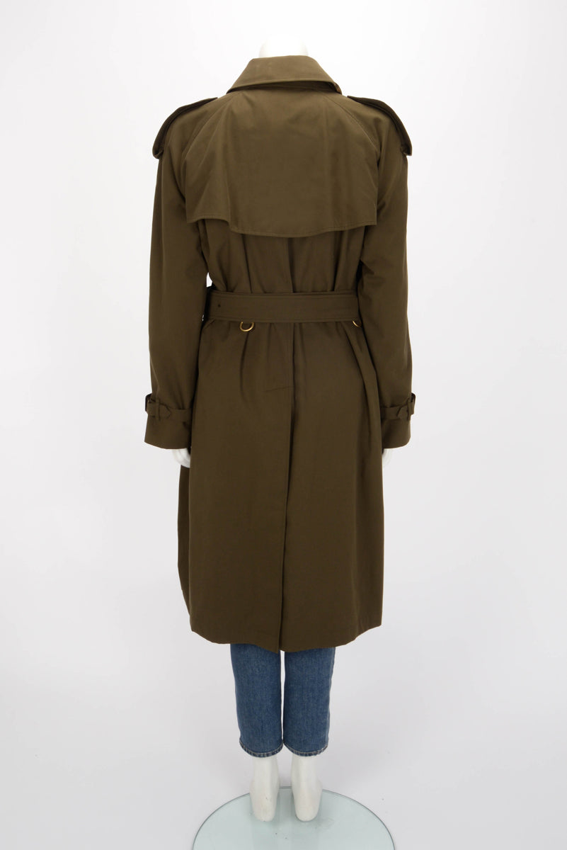 Burberry Khaki The Westminster Medium Trench Coat UK 14
