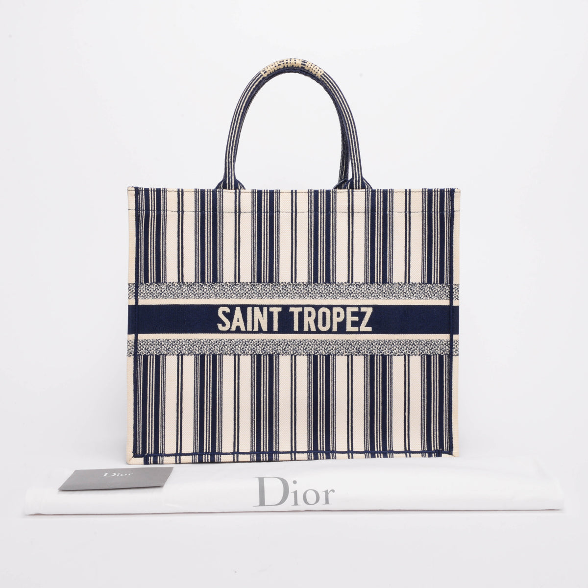 Dior Navy Dioriviera Saint Tropez Large Book Tote