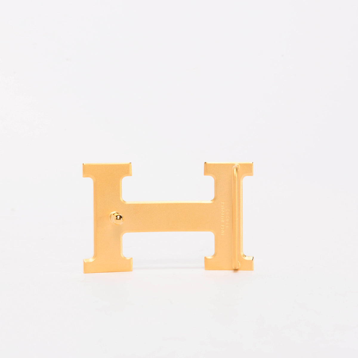 Hermes Black & Gold Box 135 & Togo Reversible H Buckle Belt 85