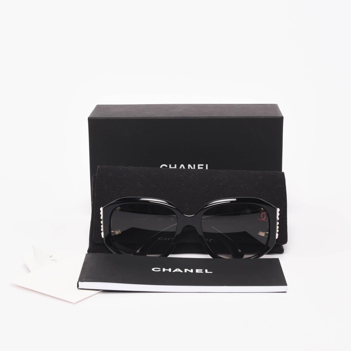 Chanel Black Pearl CC Sunglasses