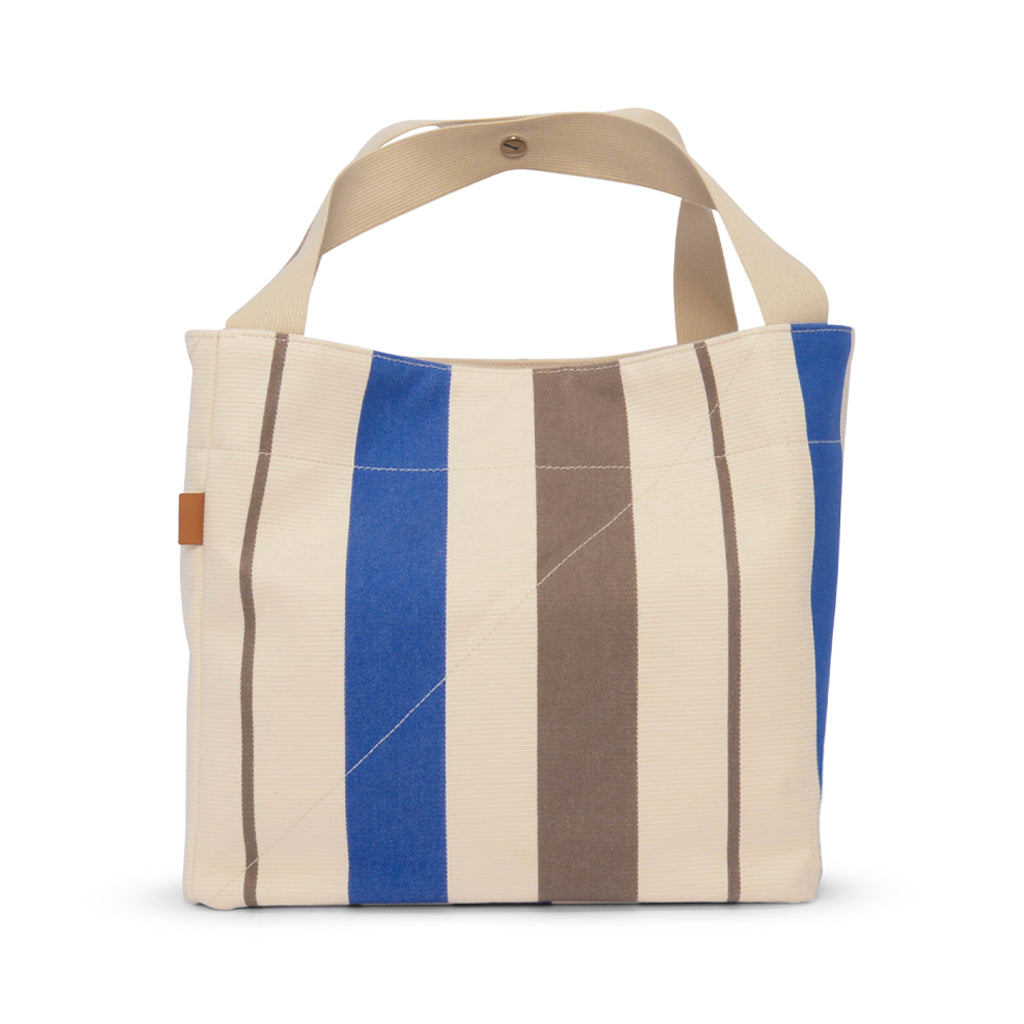 Hermes Blue Rocabar Canvas Zoulou Picnic Tote