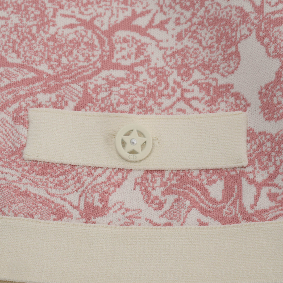 Dior Pink Toile de Jouy Sauvage Cropped Jacket FR 34