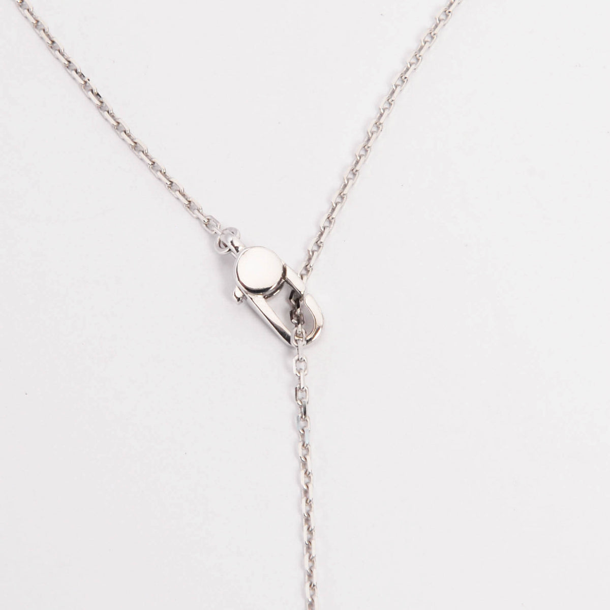 Gucci White Gold & Blue Topaz Lavalier Necklace