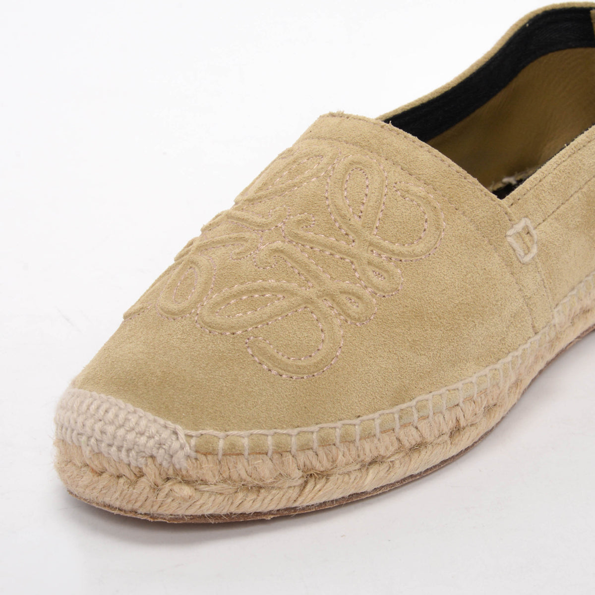 Loewe Beige Suede Anagram Espadrilles 37