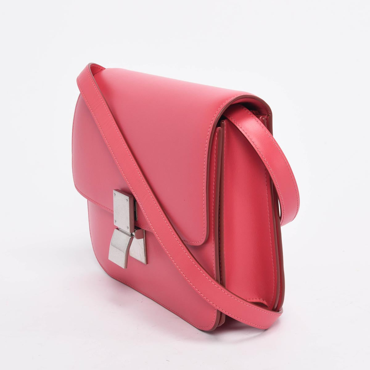 Celine Pink Box Calf Medium Classic Box Bag
