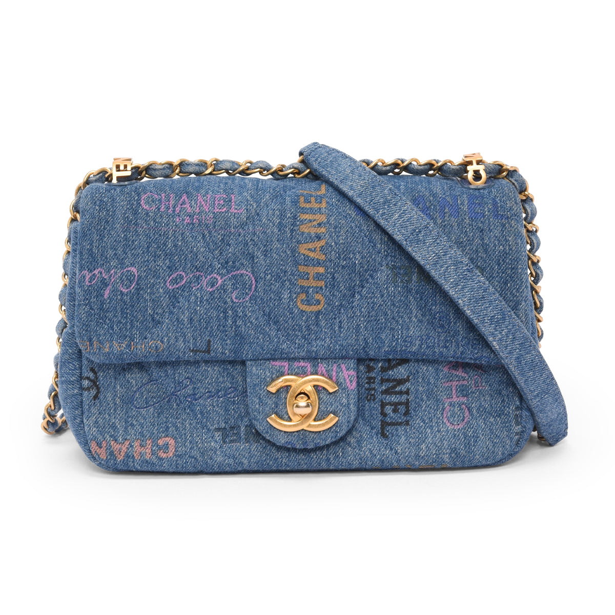 Chanel Blue Denim Mood Mini Flap Bag