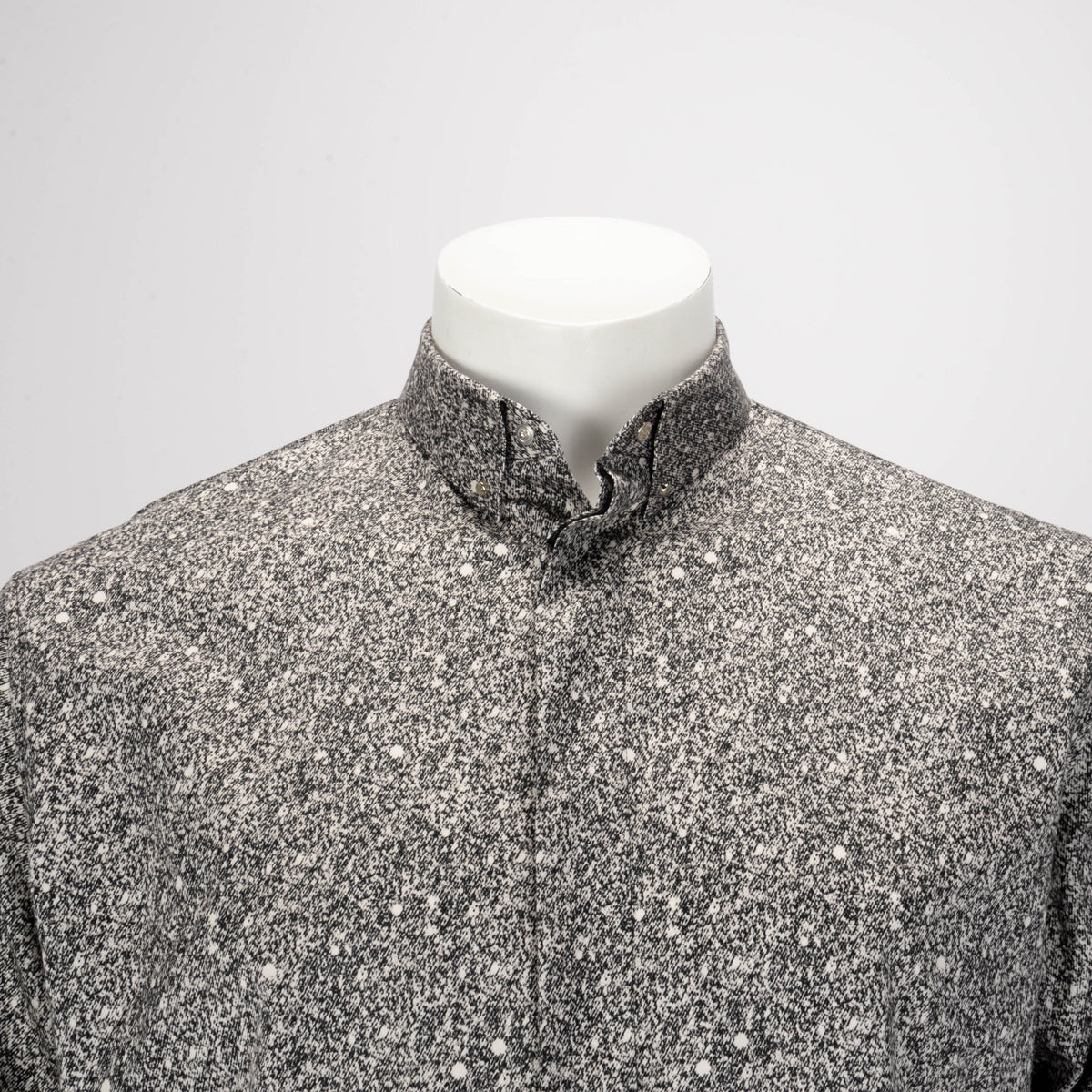 Dior Black & White Cotton Patterned Shirt FR 41