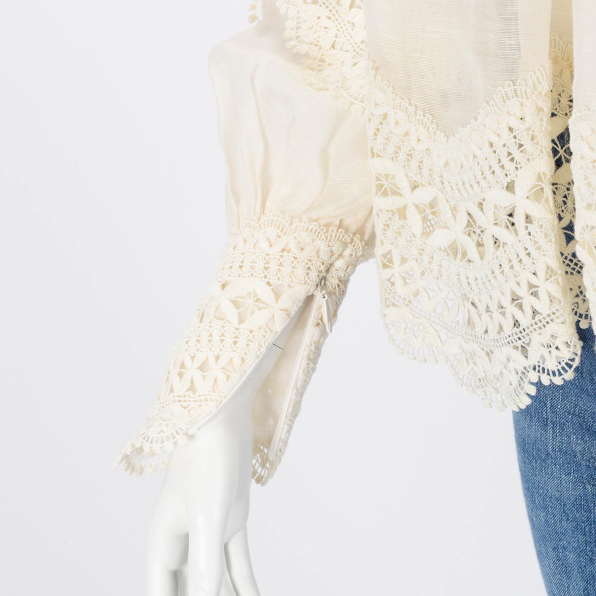 Zimmermann Ivory Postcard Embroidered Blouse OP