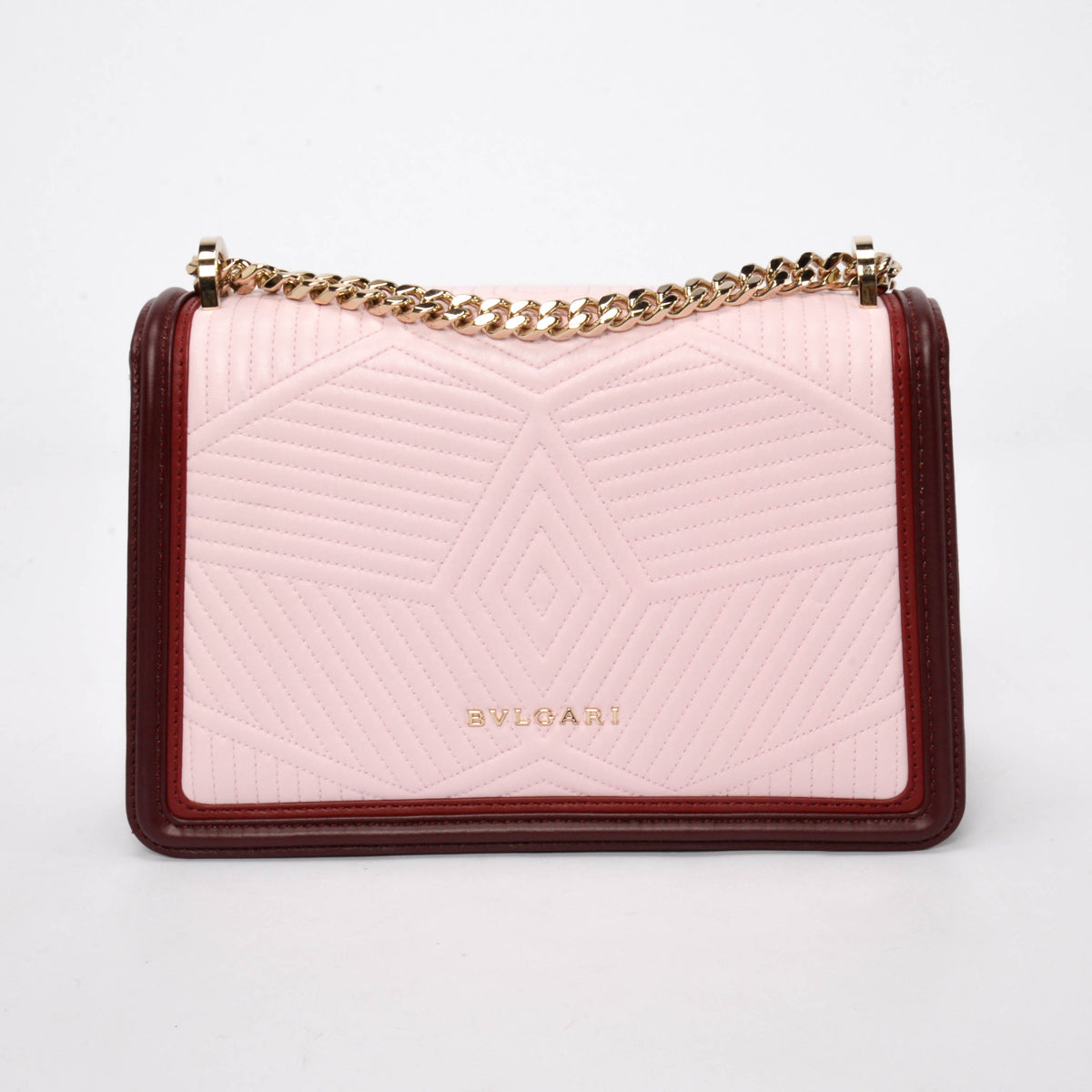Bulgari Tri-Colour Nappa Diamond Blast Serpenti Forever Shoulder Bag