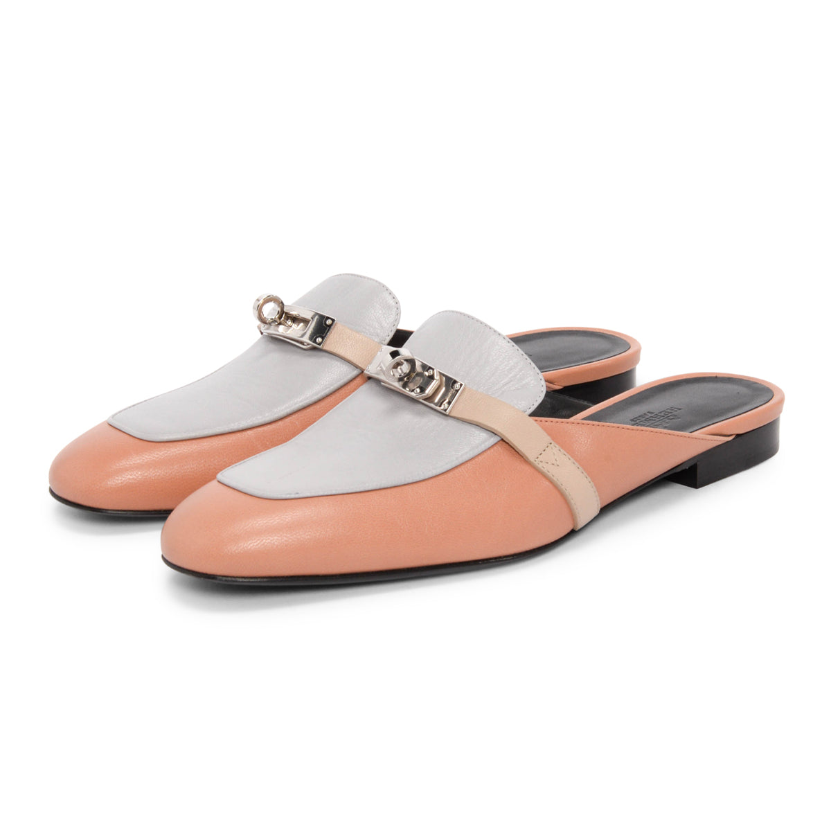 Hermes Tri-Colour Goatskin Oz Mules 38.5