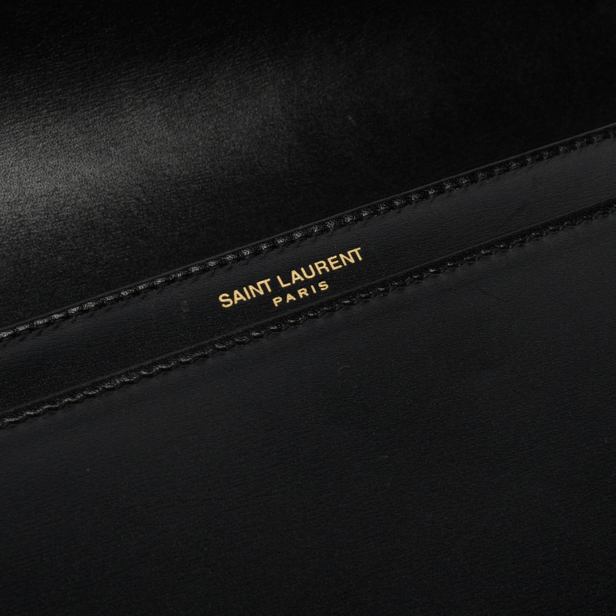 Saint Laurent Black Box Calf Medium Solferino Satchel Bag