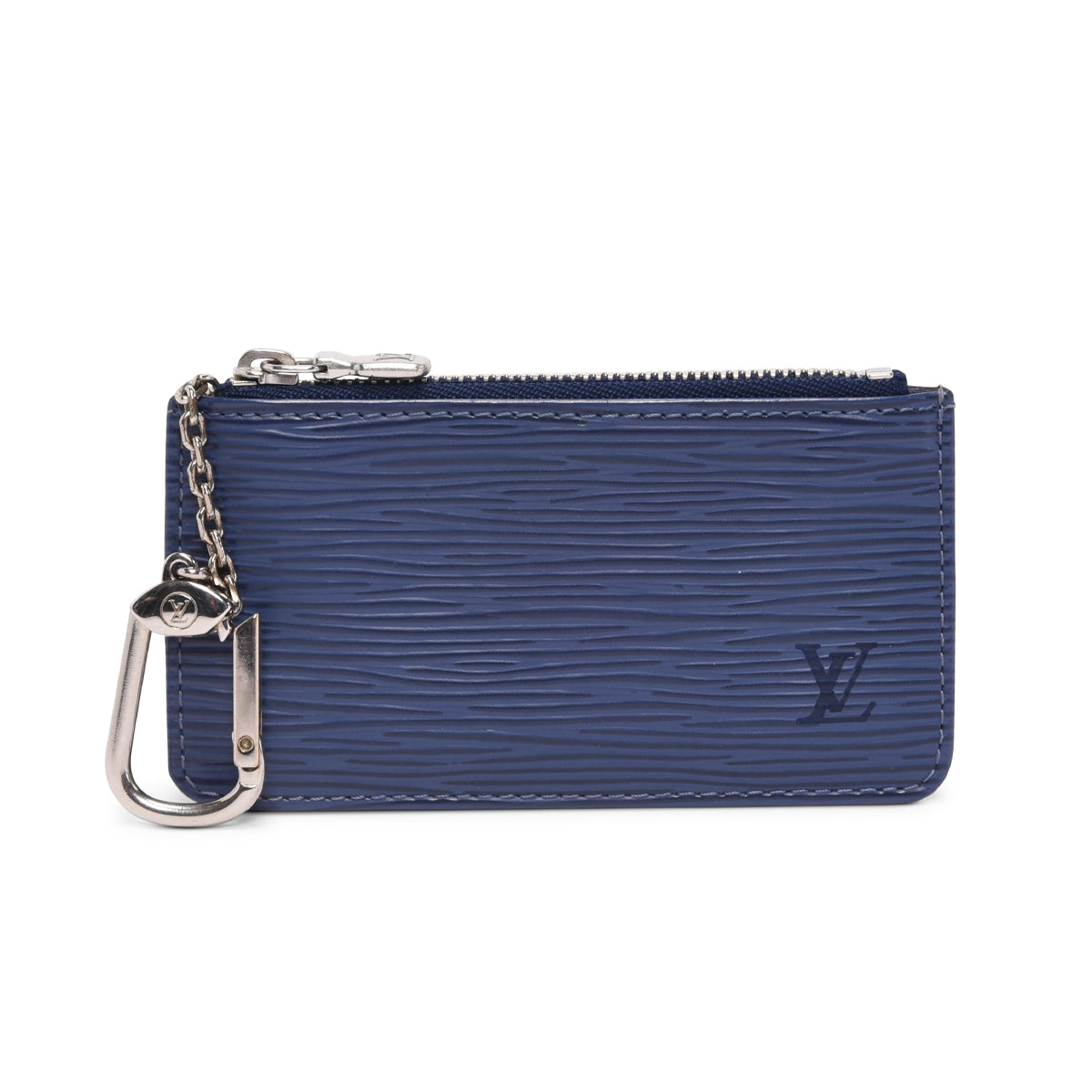 Louis Vuitton Myrtille Blue Epi Leather Pochette Clefs