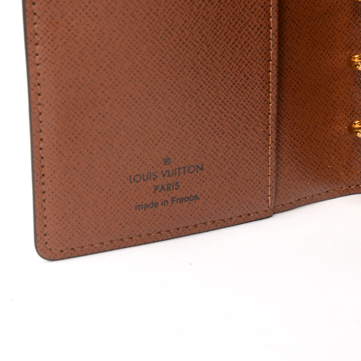 Louis Vuitton Monogram Canvas Small Ring Agenda Cover