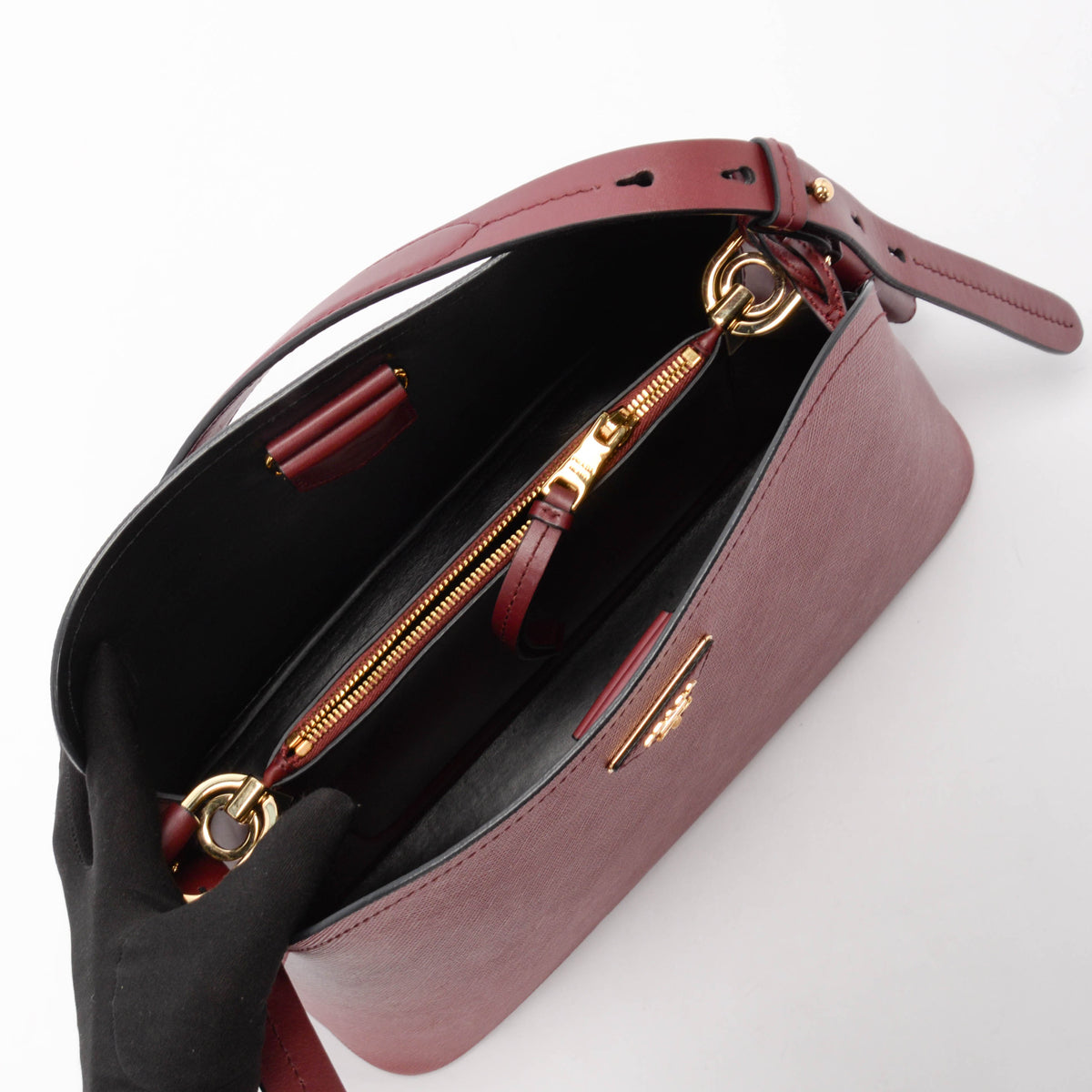 Prada Cerise Saffiano Matinee Bag