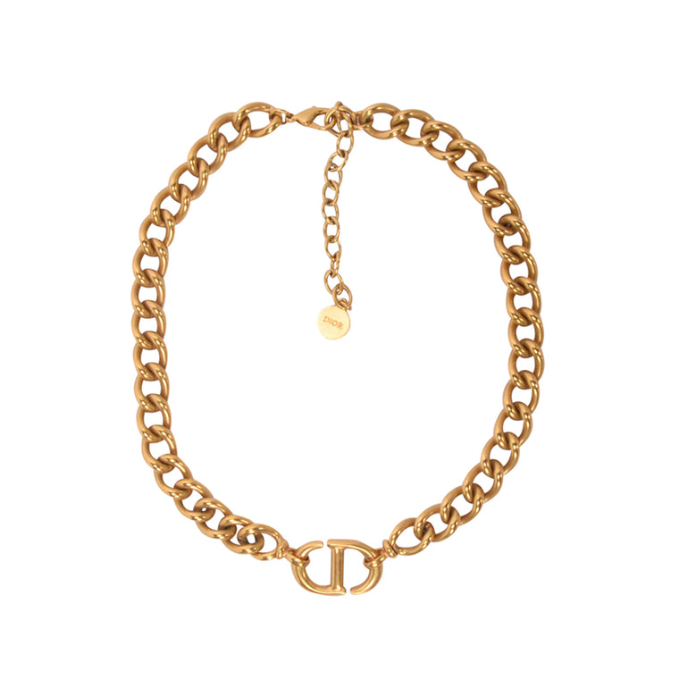 Dior Gold Tone 30 Montaigne Choker Necklace