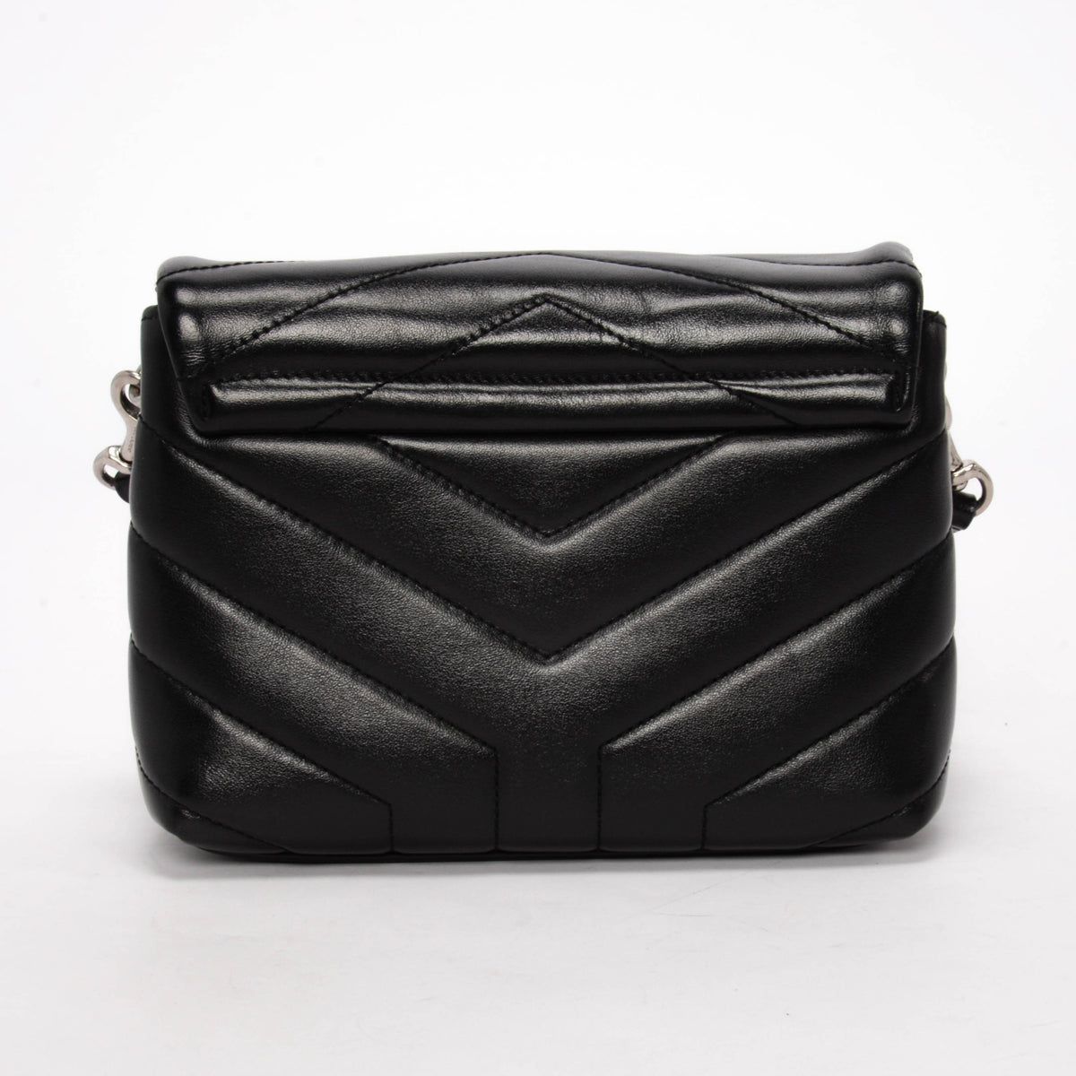 Saint Laurent Black Quilted Calfskin Toy Loulou Mini Bag