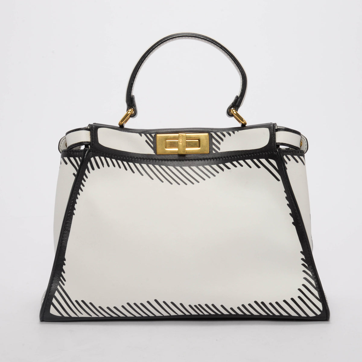 Fendi x Joshua Vides White Calfskin California Sky Peekaboo Bag