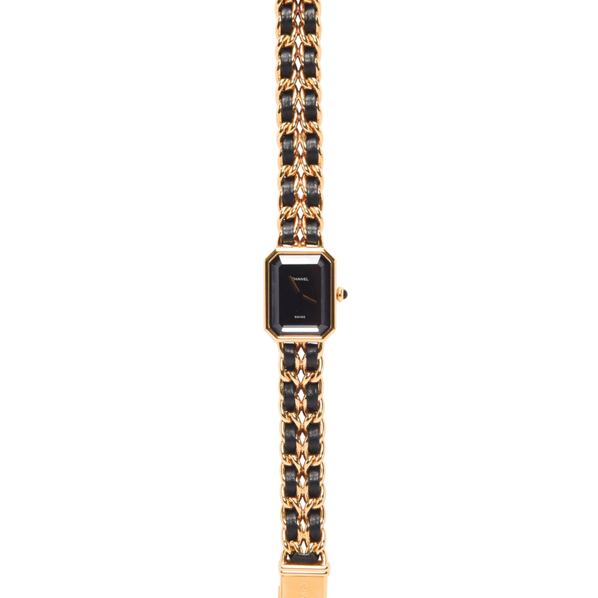 Chanel Black & Gold Chain Premiere Watch