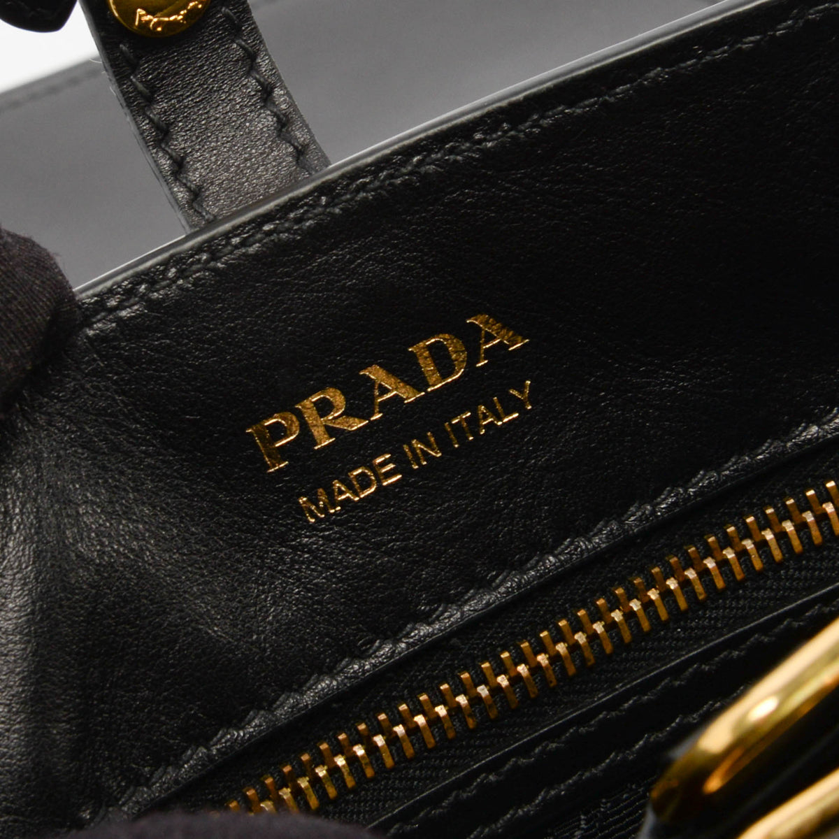 Prada Black Saffiano & Calf Corsaire Bag