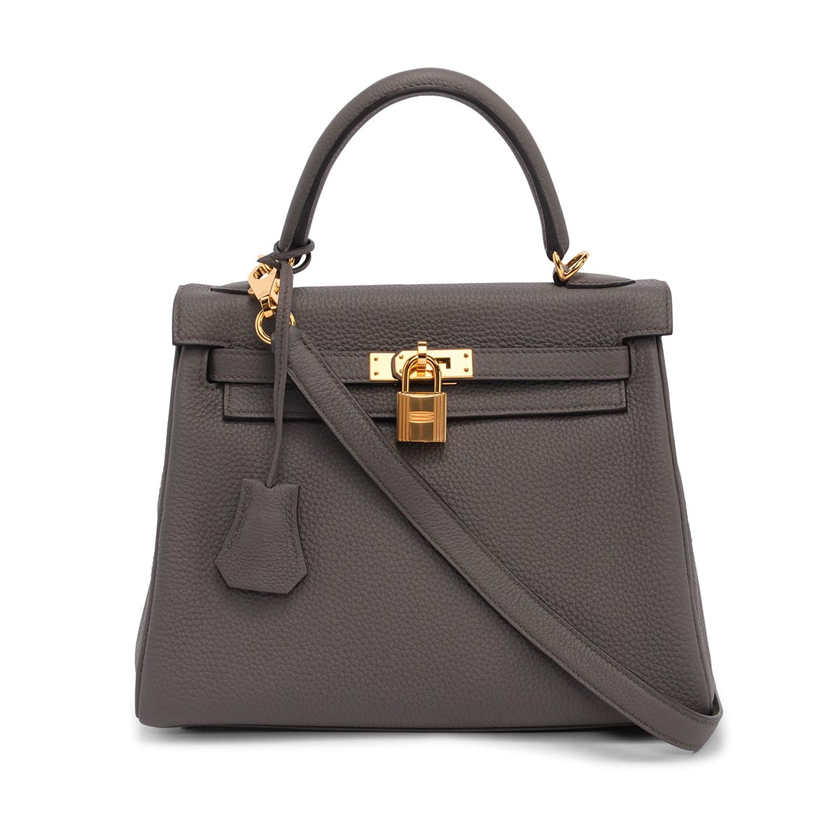 Hermes Gris Etain Togo Kelly 25 GHW