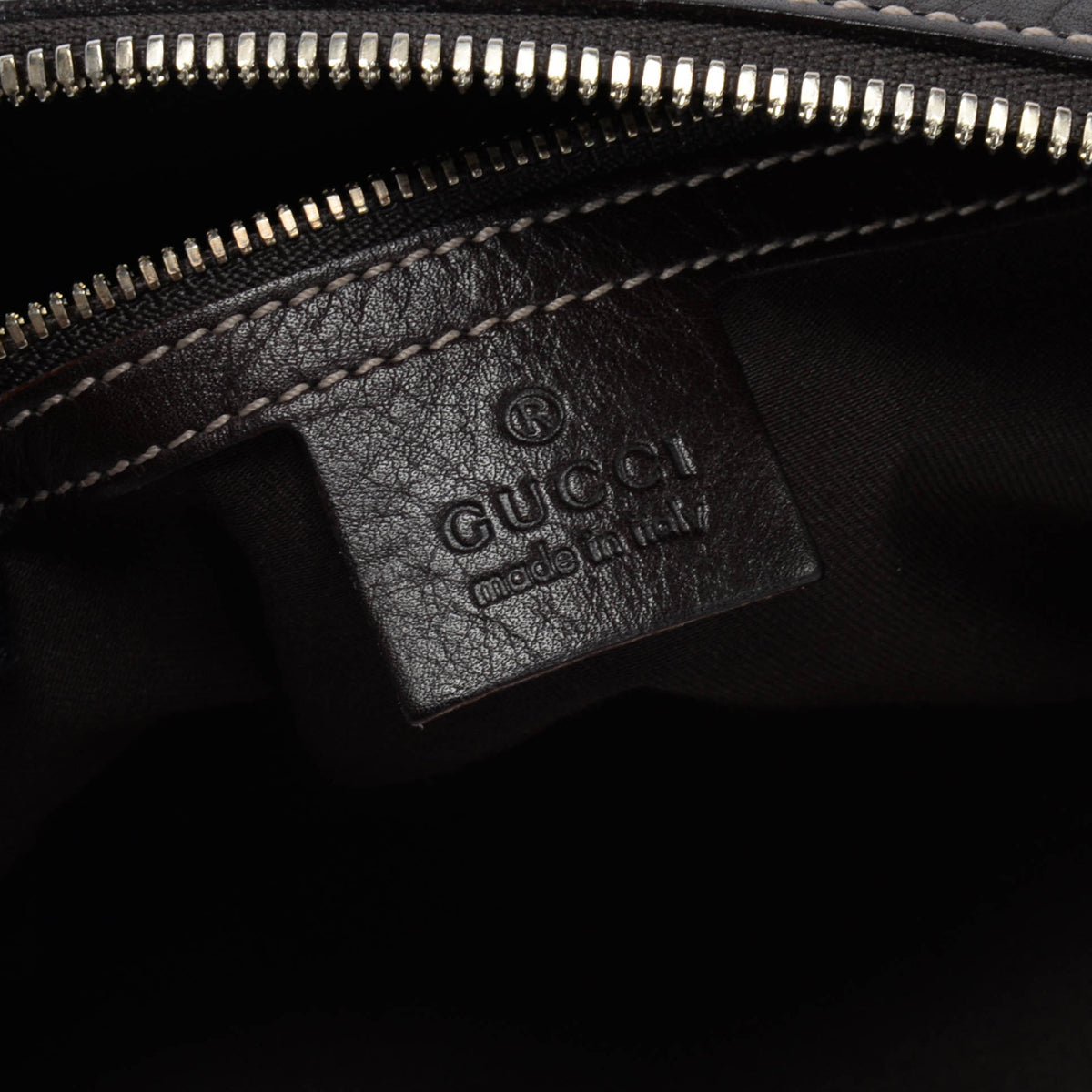 Gucci Brown Bamboo Horsebit Canvas Hobo Bag