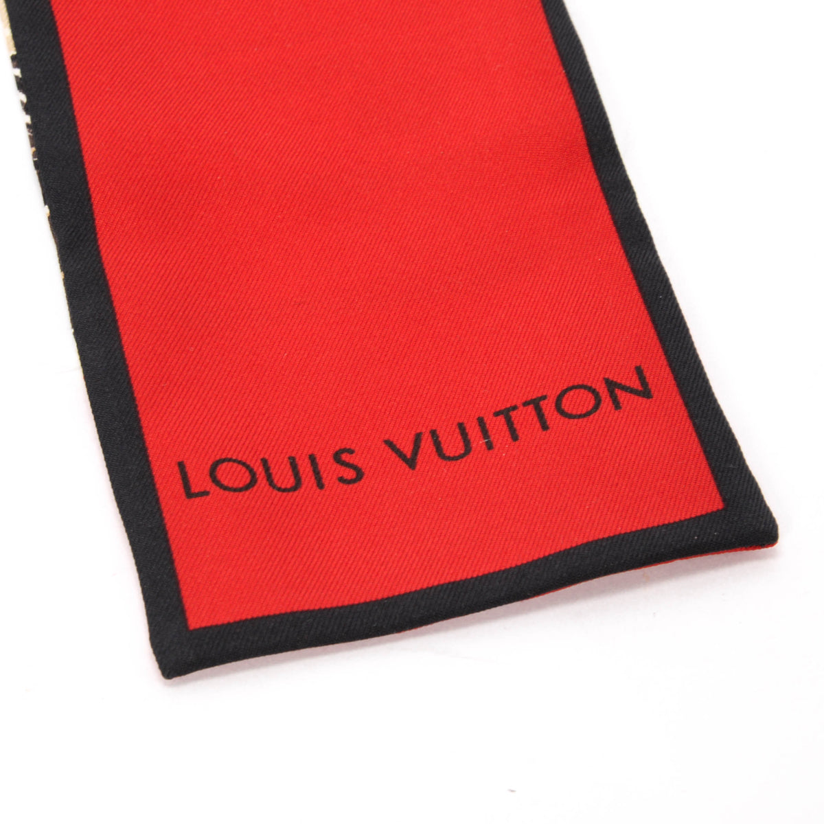Louis Vuitton Beige & Red Silk Trunks Bandeau