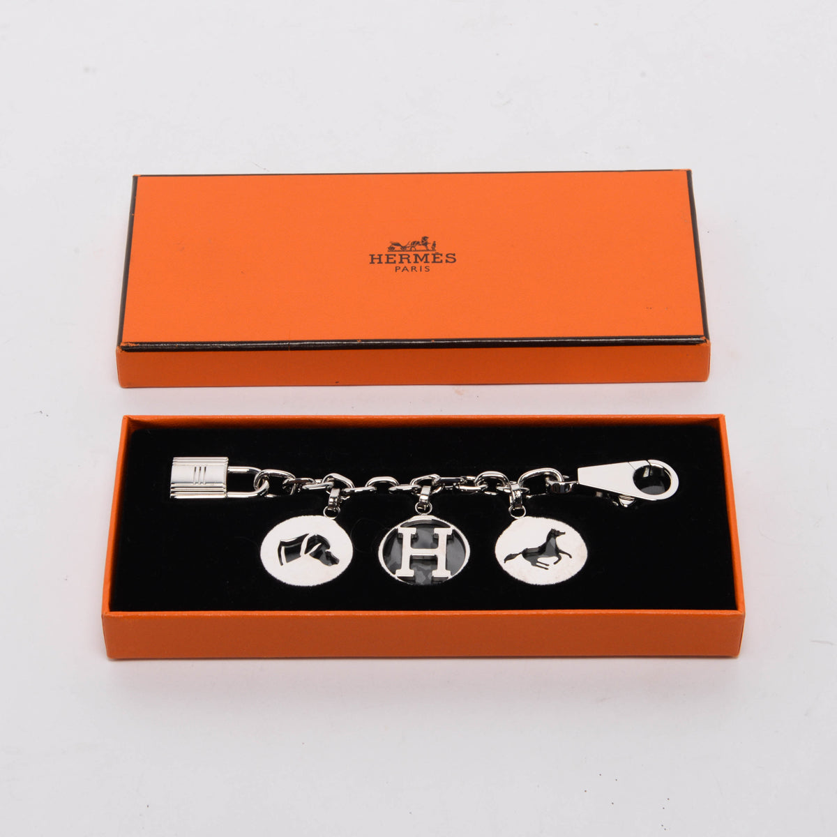 Hermes Silver Metal Breloque Olga Bag Charm