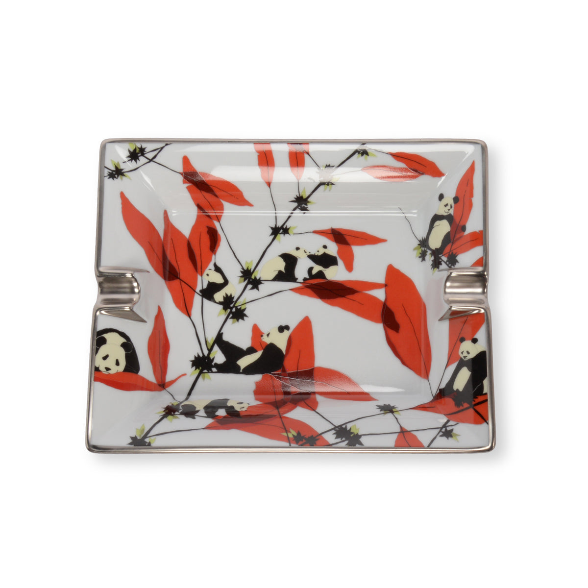 Hermes White Porcelain Panda Bear Ashtray