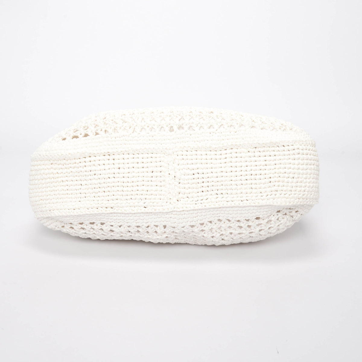 Miu Miu White Woven Hobo Tote Bag