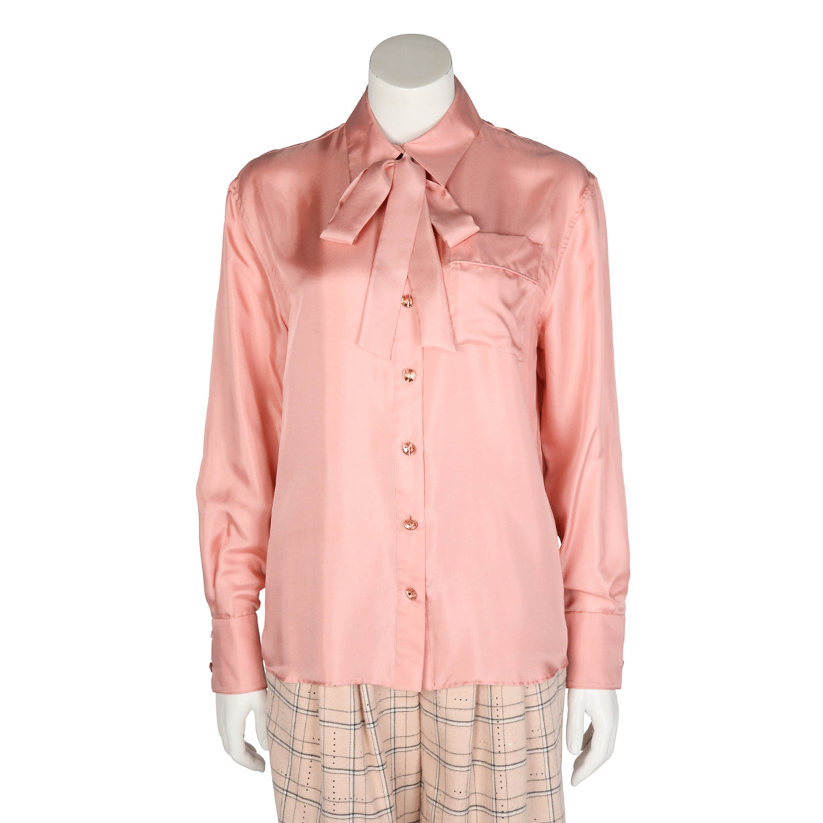 Zimmermann Pink Silk Twill Pyjama Shirt AU 1
