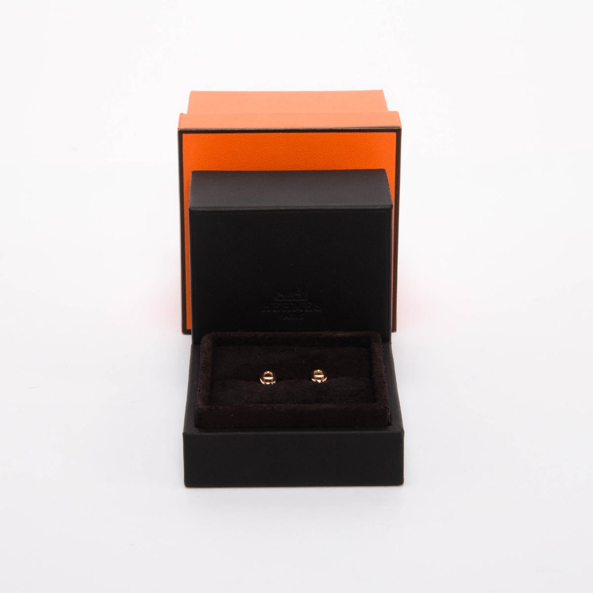 Hermes 18k Rose Gold Very Small Model Farandole Earrings