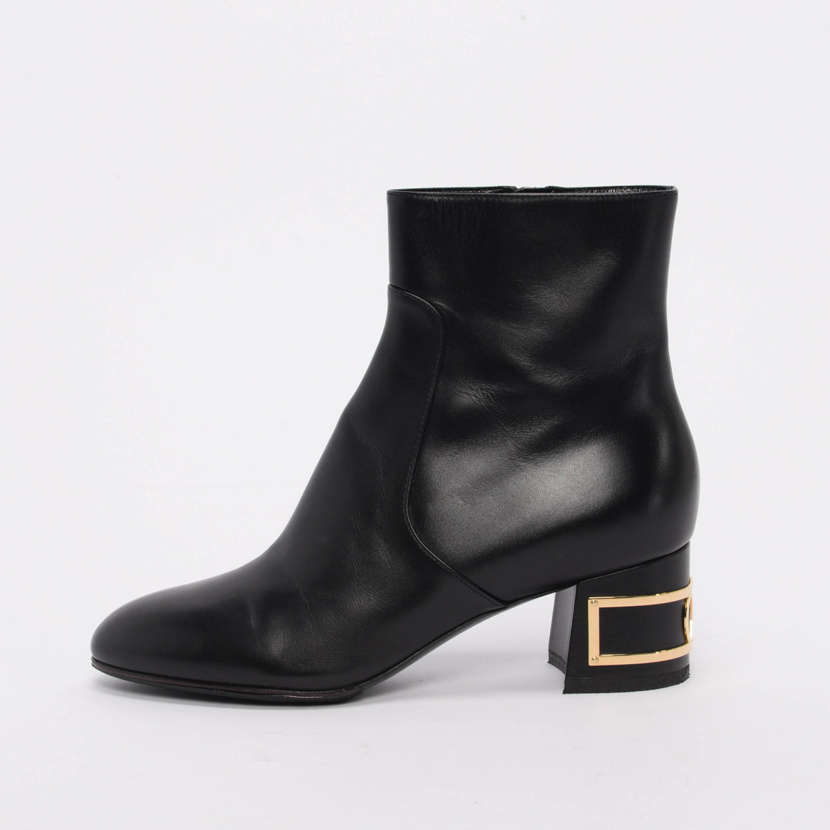 Louis Vuitton Black Calfskin Bliss Ankle Boots 39