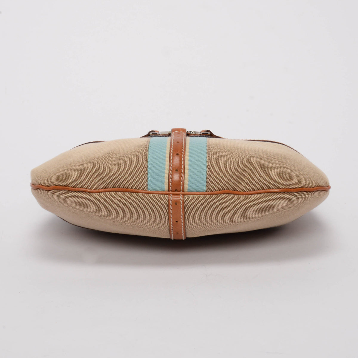 Gucci Tan Canvas Web GG Reins Hobo Bag