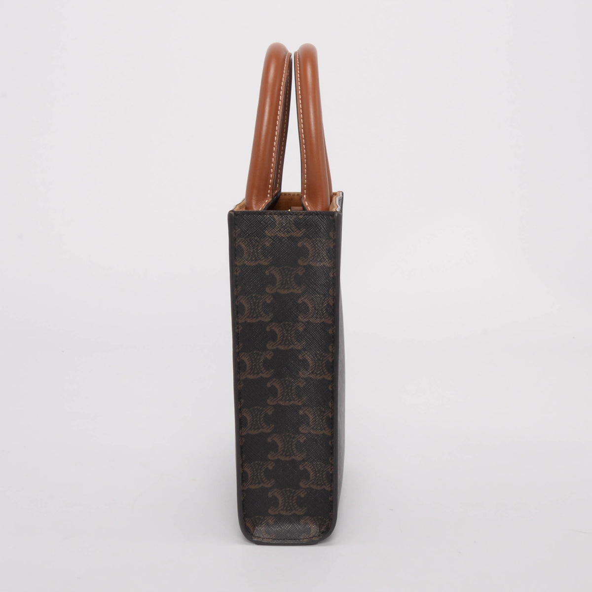 Celine Tan Triomphe Canvas Mini Vertical Cabas Tote