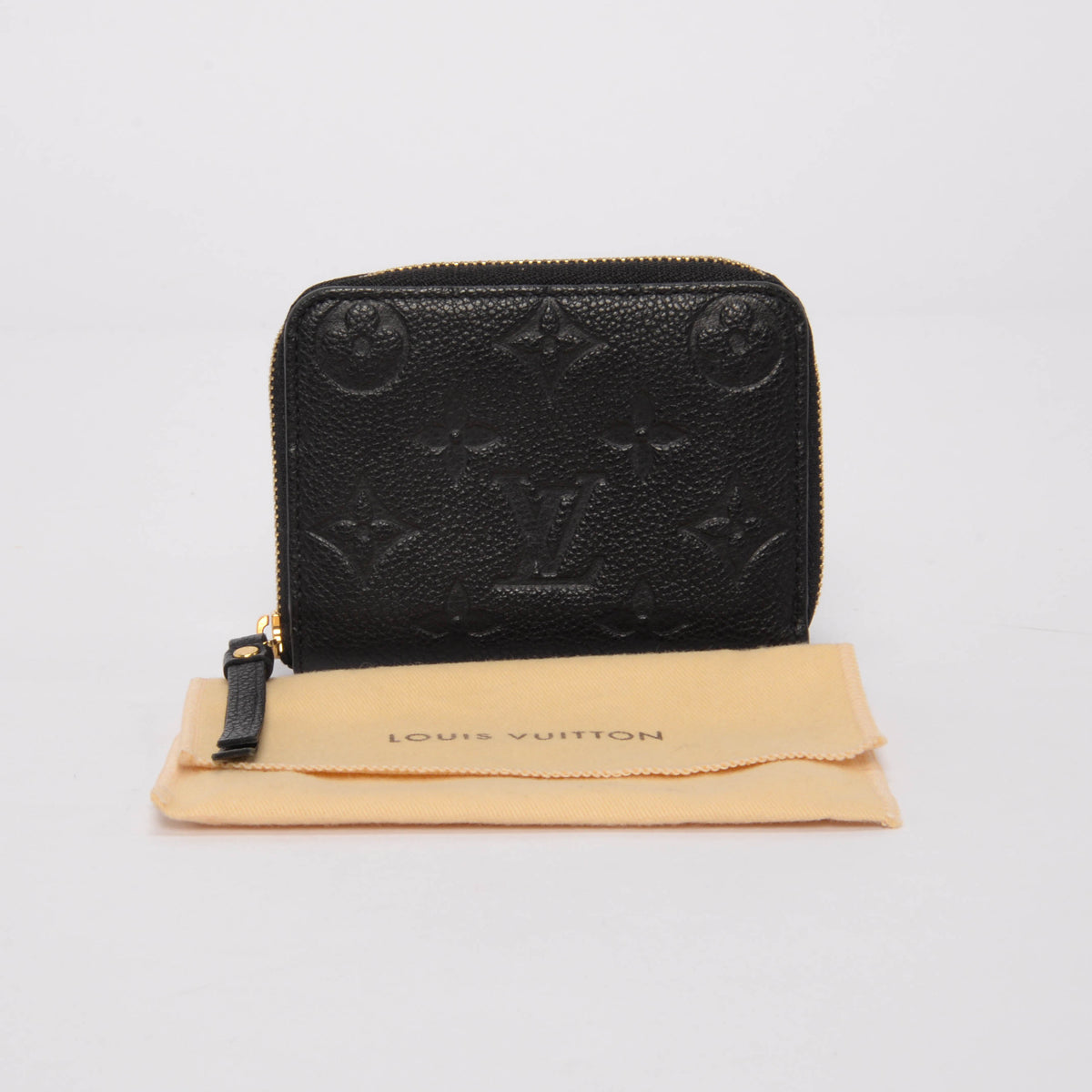 Louis Vuitton Black Monogram Empreinte Zippy Coin Purse