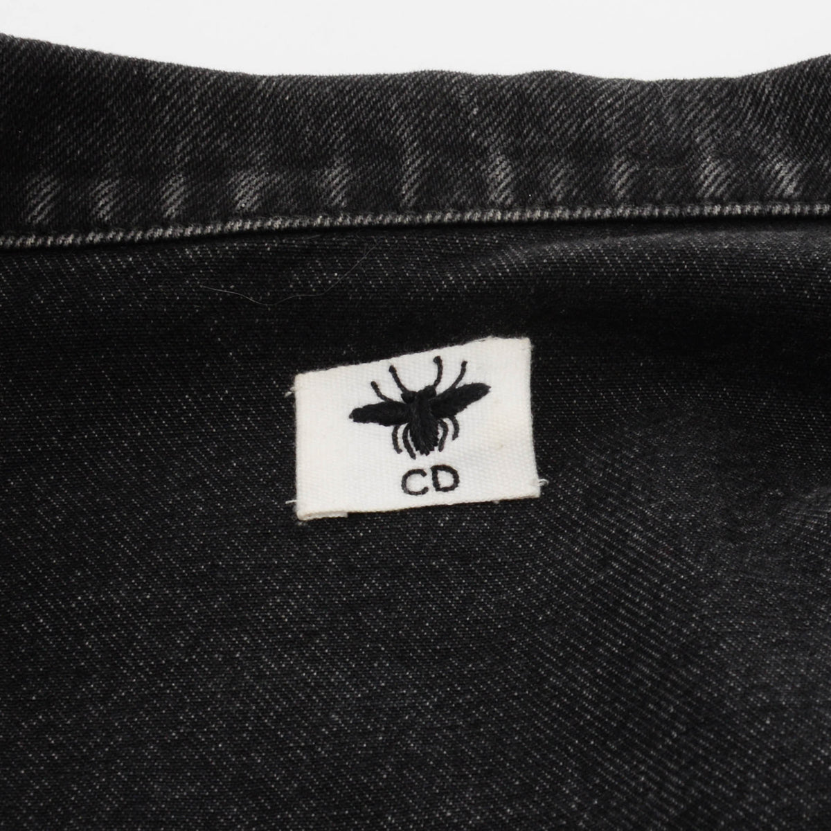 Dior Black Denim Oversize Jacket FR 40