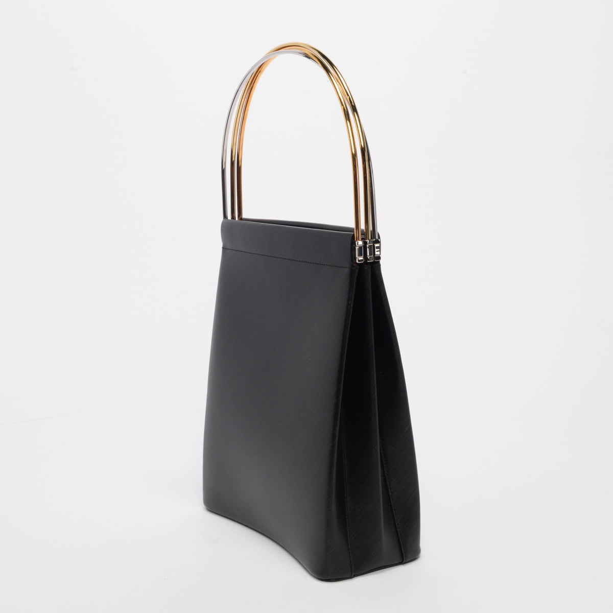 Cartier Black Embossed Calfskin Trinity Tote