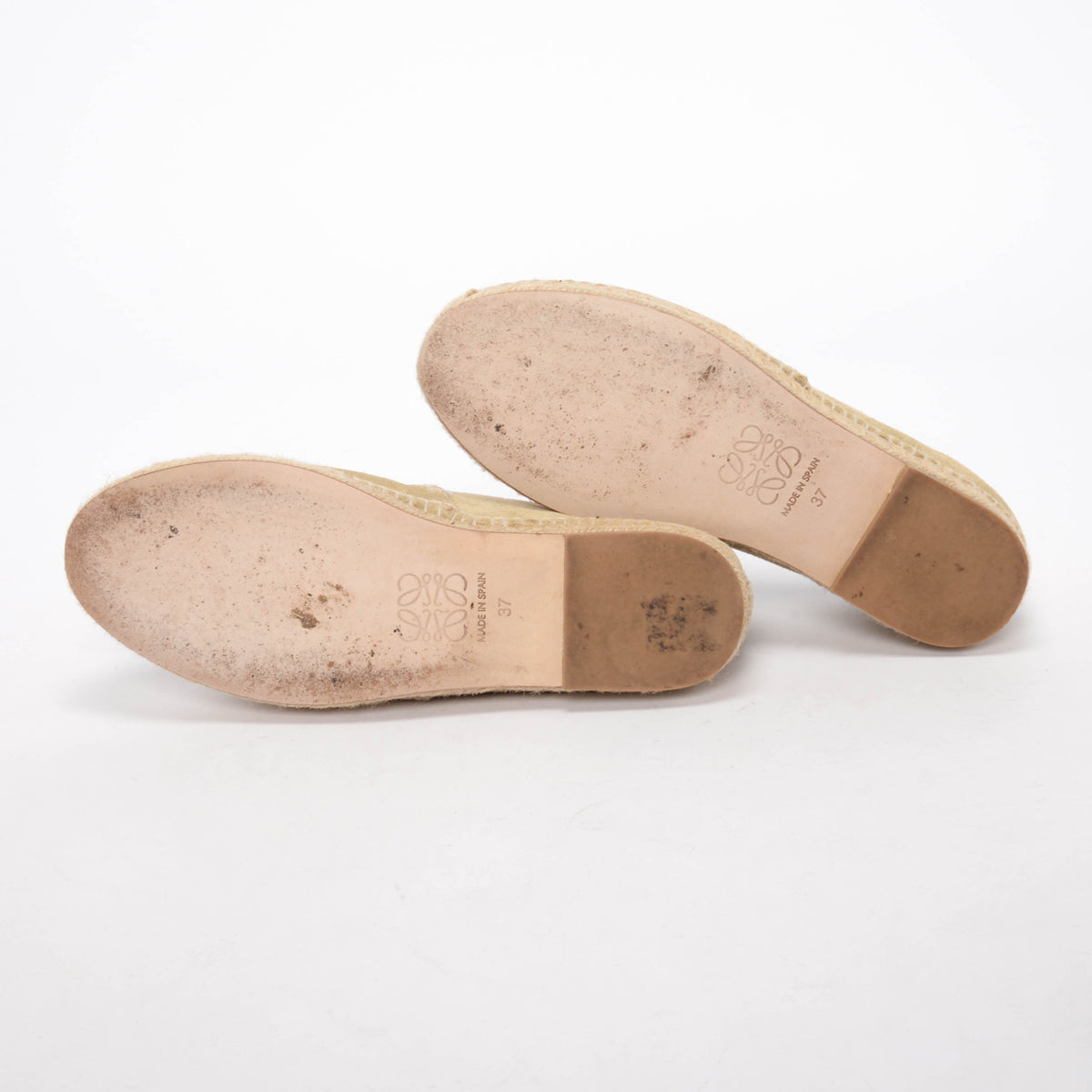 Loewe Beige Suede Anagram Espadrilles 37