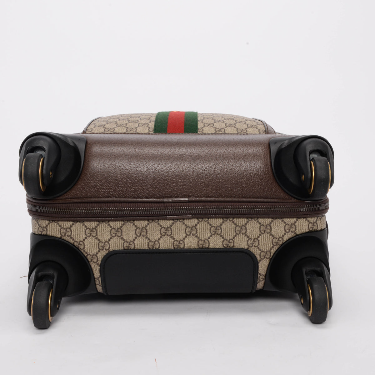 Gucci Beige GG Supreme Small Savoy Cabin Trolley