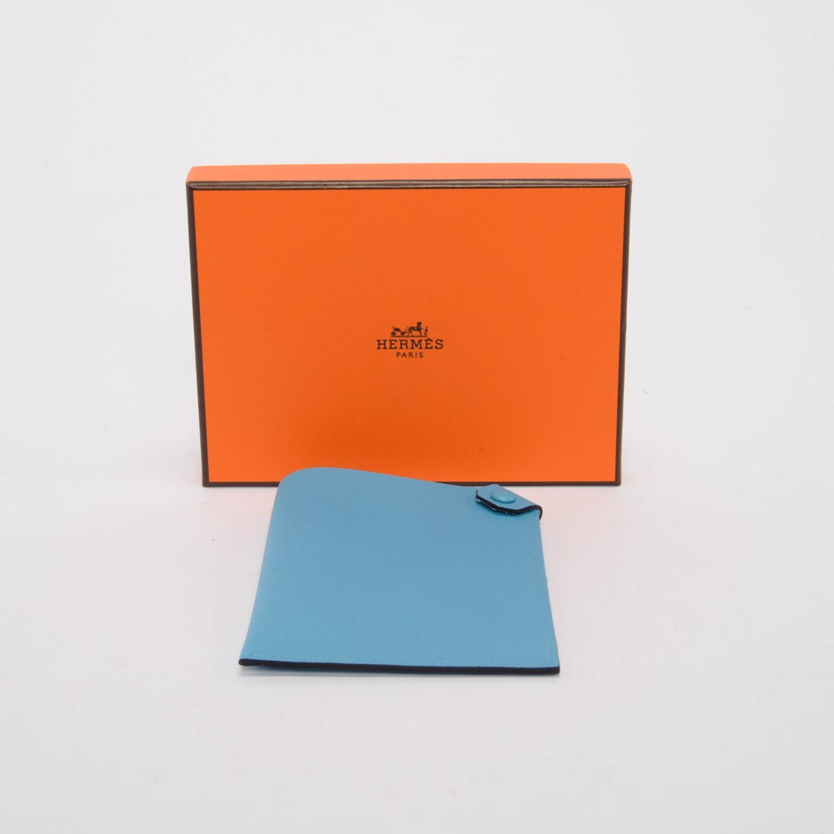 Hermes Bleu Du Nord Epsom Tarmac PM Passport Holder