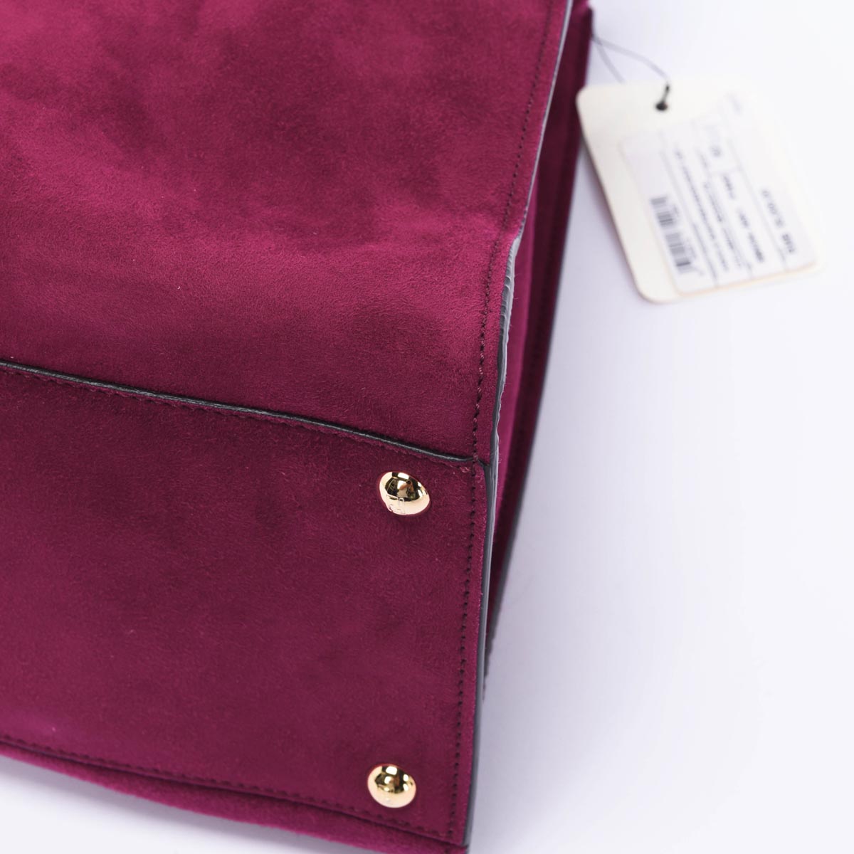 Fendi Cyclamen Suede Peekaboo X-Lite Large Tote