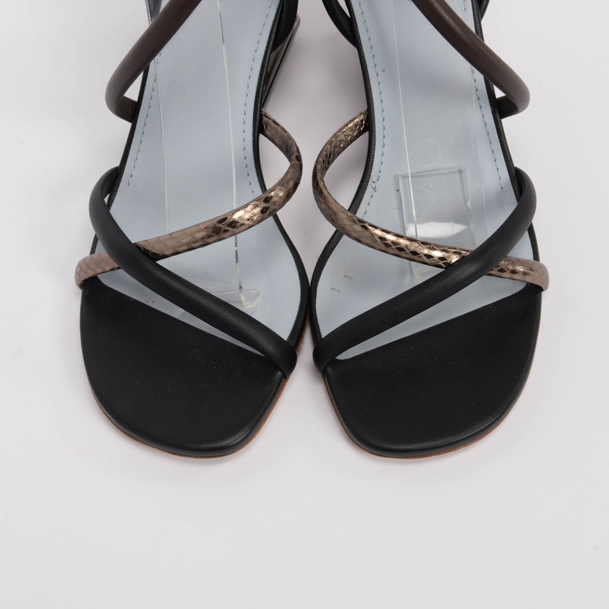 Fendi Tri-Colour Leather Fendi First Sandals 37.5