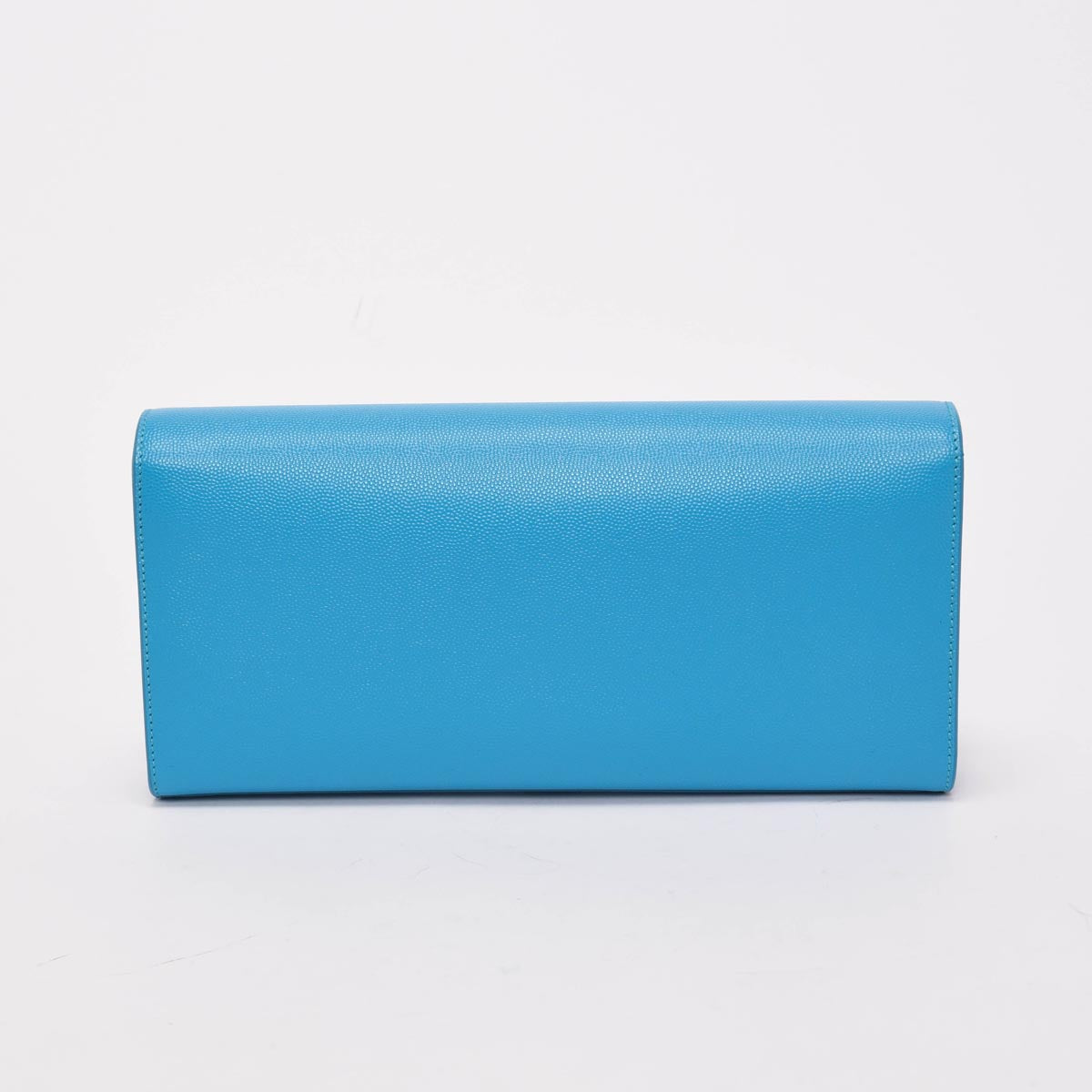 Saint Laurent Turquoise Grain de Poudre Cassandre Clutch