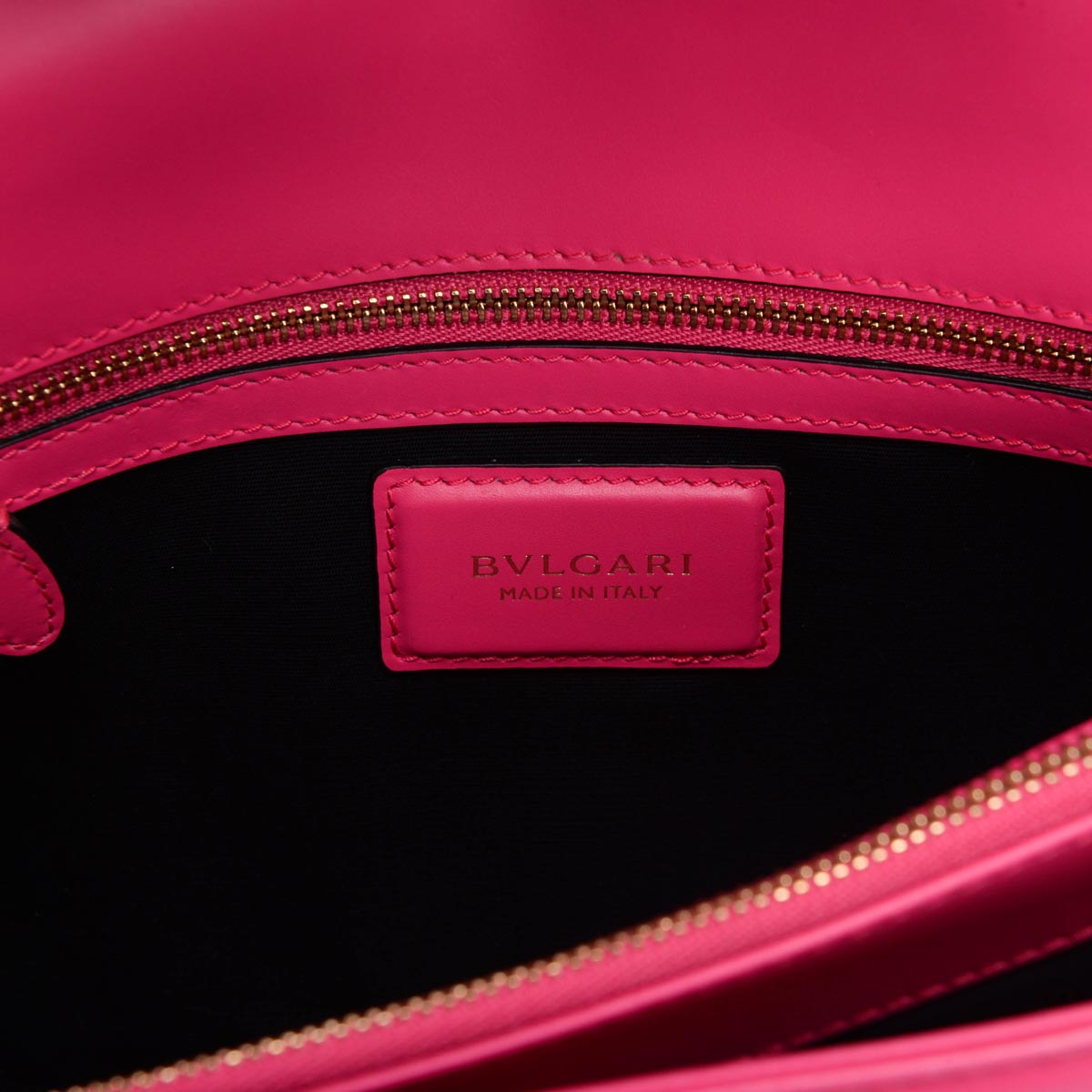 Bulgari Hot Pink Calfskin Serpenti Forever Bag