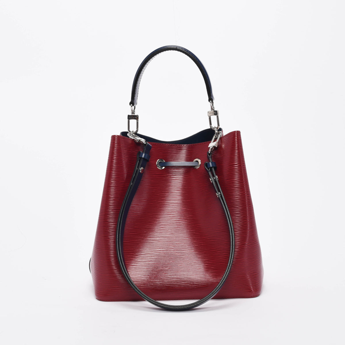 Louis Vuitton Red & Navy Epi Leather NeoNoe MM