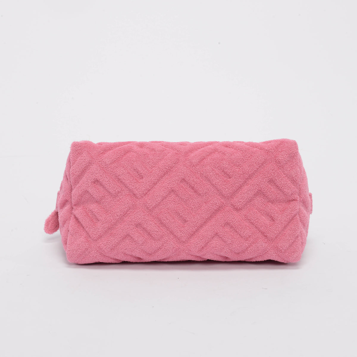 Fendi Pink FF Terry Cloth Medium Cosmetic Case