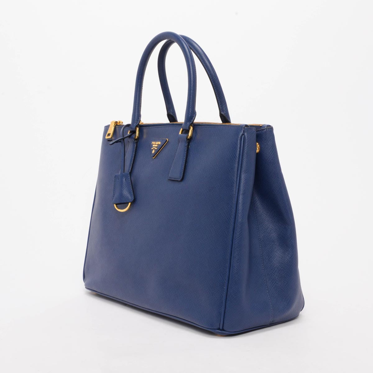 Prada Bluette Saffiano Lux Large Galleria Bag